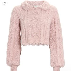 Brand New! LoveShackFancy Berget Cropped Sweater!